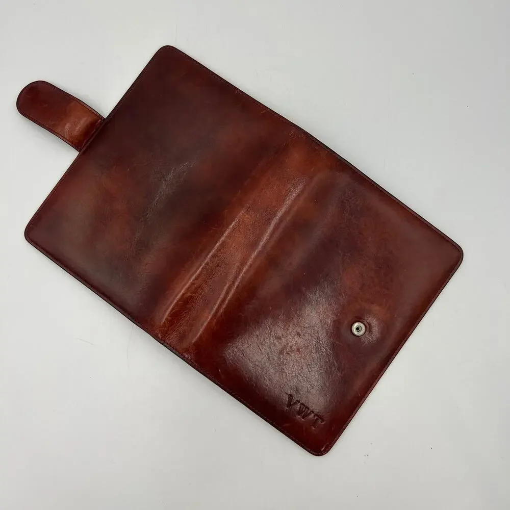 Bosca Old Leather Address Book Weekly Minder